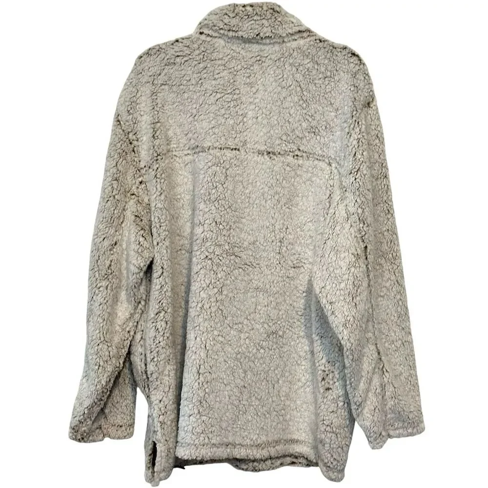 Sherpa‎ Crater Lake Pullover Jacket 2XL Gray Quarter-Zip Unisex Casual